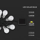 V-TAC - LED Solar String Light 10 Bulbs 3000K SKU: 8559 (1)