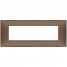 VIMAR - 09677.24 cover plate - 7 centered module matt copper color NEVE UP
