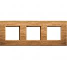 BTICINO - LNA4802M3LNC Square cover plate 3х2modules -Walnut wood