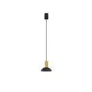 NOWODVORSKI - Pendant lamp  8194 HERMANOS C BLACK/SOLID BRASS  • GU10 1x10W only LED • IP20