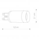 NOWODVORSKI - LED Крушка 8447 BULB G9 LED LENS 3W 4000K  (1)