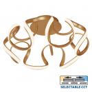 VIVALUX - LED ceiling fixture MEANDRA-C 54W gold CCT-switch 3000-4000-6000K - VIV005169