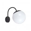 V-TAC - Wall Lamp 1xE27 Matt Black Opal Plastic C Ball Up SKU: 11823 