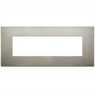 VIMAR - 19657.08 - Classic plate 7M metal brushed inox