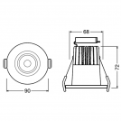 OSRAM - LEDVANCE SPOT LED FIREPROOF fix 7W/3000K 230V IP65 (1)