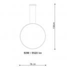 SOLLUX - Pendant RIO 78 TH.120 Black 4000K (6)