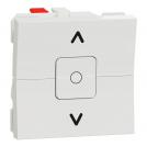 SCHNEIDER ELECTRIC - NU320818 New Unica Blind switch 6A, two-module, white
