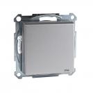 SCHNEIDER ELECTRIC -  MTN2414-0460 SCHUKO socket-outlet w. hng.lid, IP44, shutter, screw term., aluminium, System M