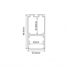 ACA LIGHTING - NERI ALUMINUM PROFILE WITH OPAL COVER 3m/pc  P210U (1)