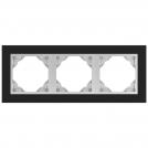 EFAPEL - TRIPLE FRAME GRANITE/ALUMINIUM 90930 TGA LOGUS 90 Petra