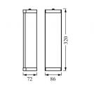 OSRAM - Влагозащитен Аплик DECOR 2xE14 2х12W IP44 черен 320mm 4099854 103223 (3)