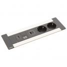 LEGRAND - 654791 Incara Multilink equipped with 2 sockets SCH 1 USB A+C 15W 1 RJ45 CAT6 UTP 1 HDMI 2.0 and 2m cord with plug