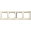 SCHNEIDER ELECTRIC - MTN515444 M-PLAN frame, 4-gang, white, glossy
