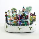 ACA LIGHTING - LED RGB DECOR MULTICOLOR VILLAGE+ROTATION SKATING+MUSIC 4.5V (ADPAT) / 3ΑΑ (BAT) 36.5Χ20Χ17CM X0310