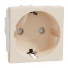 SCHNEIDER ELECTRIC - NU303744 Socket Outlet ivory with child protection 2P+E 16A 250V New Unica connection with screws