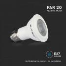 V-TAC - LED Bulb SAMSUNG Chip 5.8W E27 PAR20 Plastic 6500K SKU: 21149 (5)