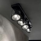 IDEAL LUX - spot luminaire GLIM PL4 NERO 200255 (1)