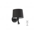 FARO - MAMBO Black wall lamp with LED reader Ref.64309