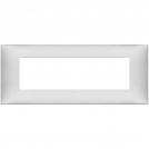 VIMAR - 09677.21 cover plate - 7 centered module matt silver color NEVE UP