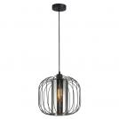 VIVALUX - VIV005288 Chandelier ASTRID ∙ SSP968-1H ∙ 1xE27 ∙ metal+glass ∙ black