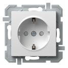 TEM - Socket SCHUKO 16A with child protection colot White Logiq VQ10PWXO