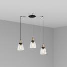 FARO - Пендел LIZ-2 65080-3L  E27 3X 15W LED