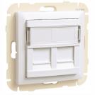 EFAPEL - COV RING W/DOUB SUPPORT F/RJ45 CONNECT WHITE 90442 SBR