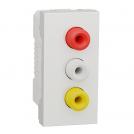 SCHNEIDER ELECTRIC - NU343118 RCA socket One module white