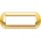 BTICINO - LNB4807OC Round cover plate 7 modules - gold 