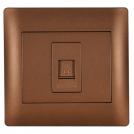 ELMARK - 11266 - PHONE SOCKET COFFEE METALLIC