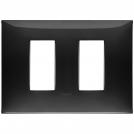 VIMAR - 09679.04 cover plate - 2 separate module black color NEVE UP