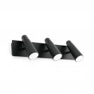 FARO - LAO LED Black wall lamp 3L Ref.29043
