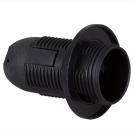 ULTRALUX - PFE14CRB1 PLASTIC LAMP SOCKET E14, FULLY-THREADED, BLACK