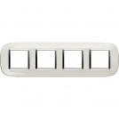 BTICINO - HB4802/4DB Elliptical cover plate 4х2 modules - white liquid