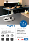 BACHMANN - 946.012 TWIST 1x power socket stainless steel USB type A+C Silver matt (3)