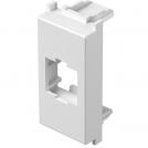 TEM - KM50PW Face plate RJ45 Keystone 1M, color White gloss, Modul