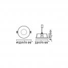 FARO - NORD LED White recessed lamp Ref.63290 (2)