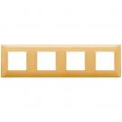 VIMAR - 14669.43 - Plate 8M (2+2+2+2) 71mm Reflex amber