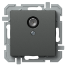 TEM - Socket TV end type 0dB colot Anthracite Logiq KQ10ATXO