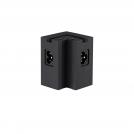NOVA LUCE - Corner connector for Lina linear profiles  L:5.2, W:5.2, H:6.2 cm.  9540140  B-Plane Right Angle-V1 / IP20 ✴ Black 