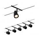PAULMANN - 94469 CorDuo cable system Cup basic set✴GU5.3 max. 5x10W ~230/12V✴ matt black/chrome