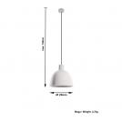 SOLLUX - Pendant luminaire DAMASO concrete SL.0281 (1)