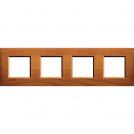BTICINO - LNA4802M4LCA Square cover plate 4х2modules -Cherrywood 