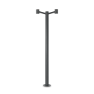 IDEAL LUX - garden pole   CLIO MPT2 ANTRACITE 249490 E27, 2X60W, IP44
