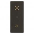 VIMAR - 1P 10AX Stand alone universal dimmer black, lightable - 30135.G