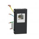 SCHNEIDER ELECTRIC - NU349154 Telephone socket RJ12 One module antracite