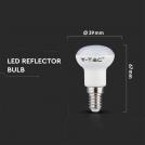 V-TAC - LED Bulb - SAMSUNG CHIP 3W E14 R39 Plastic 3000K SKU: 21210 (4)