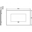 VIMAR - 22654.73 - Plate 4M glass satin black (1)
