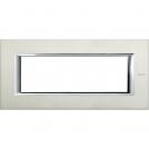 BTICINO - HA4806XC Рамка 6М aluminium brushed метална правоъгълна