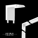 COUP LIGHT - LV-Конектор за магнитно осветление бяло SLIM - SlimMT-LV-WH
